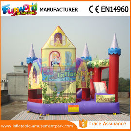 Commercial PVC Princess Combo Slide Inflatable Combo Units With CE / EN14960