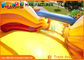 Yellow Color Commercial Inflatable Slide For Adult / Blow Up Jumping Slide