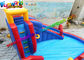 0.55MM PVC Tarpaulin Outdoor Inflatable Water Slides Kids Water Slide With Pool