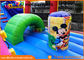 Pvc Mickey Mouse Commercial Inflatable Bounce House With Slide Easy To Carry